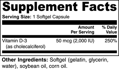 Premium Vitamin D3 (2000 IU)