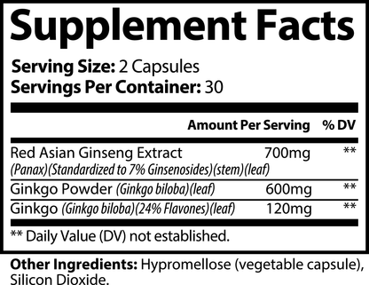 Clarity Plus (Ginkgo Biloba + Ginseng)